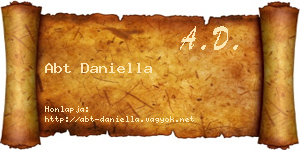Abt Daniella névjegykártya